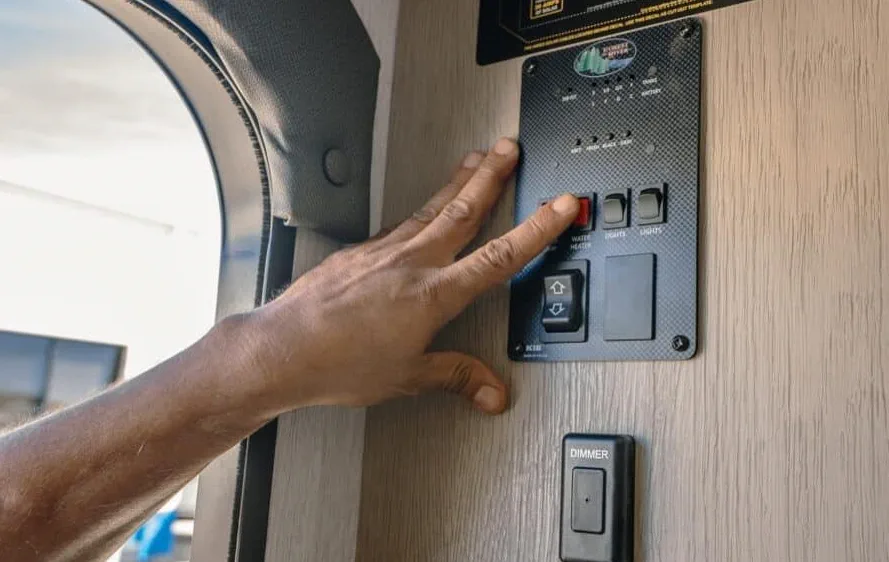 RV water heater repair in Fort Lauderdale Florida - Atwood and Suburban DSI water heater element and anode replacement by certified mobile technician at Broward County campsite